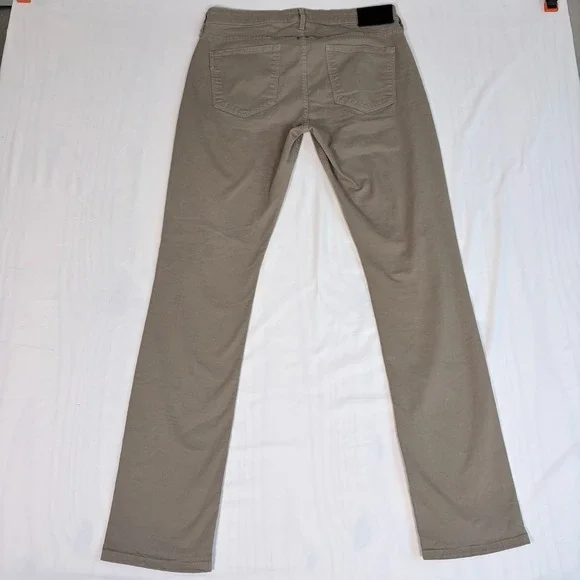 Paige Mens Sz 32 Federal Pants Khaki Brown Slim Fit Stretch Preppy Sporty - Picture 3 of 8